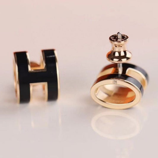 Mini H Earrings